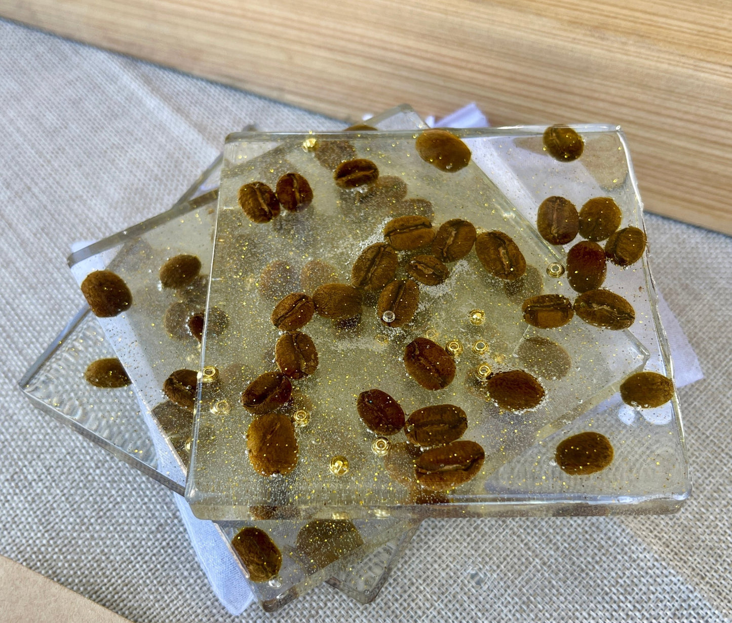 Coffee Bean Coaster Set