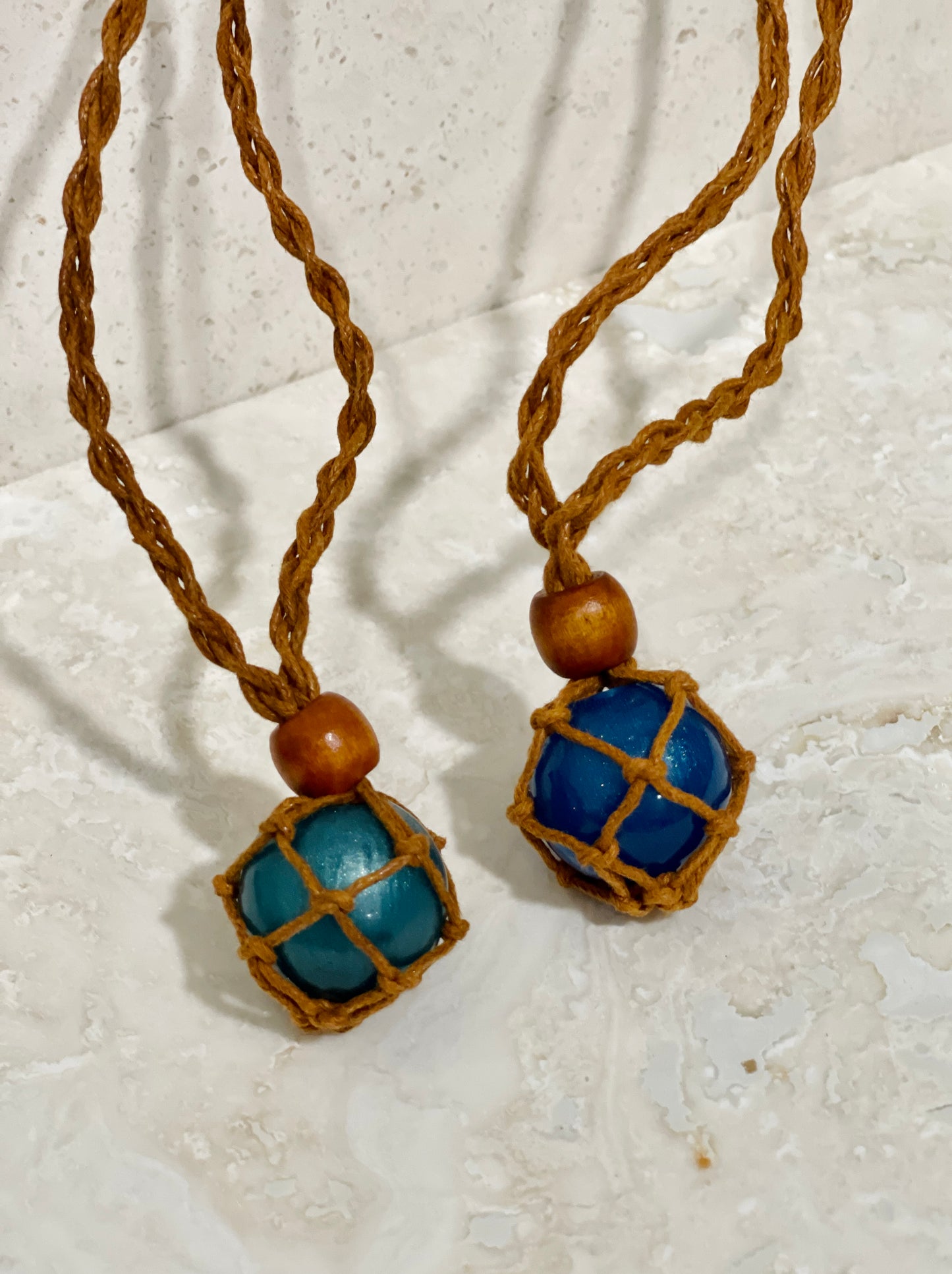 On Da Shore Stone Braided Necklace