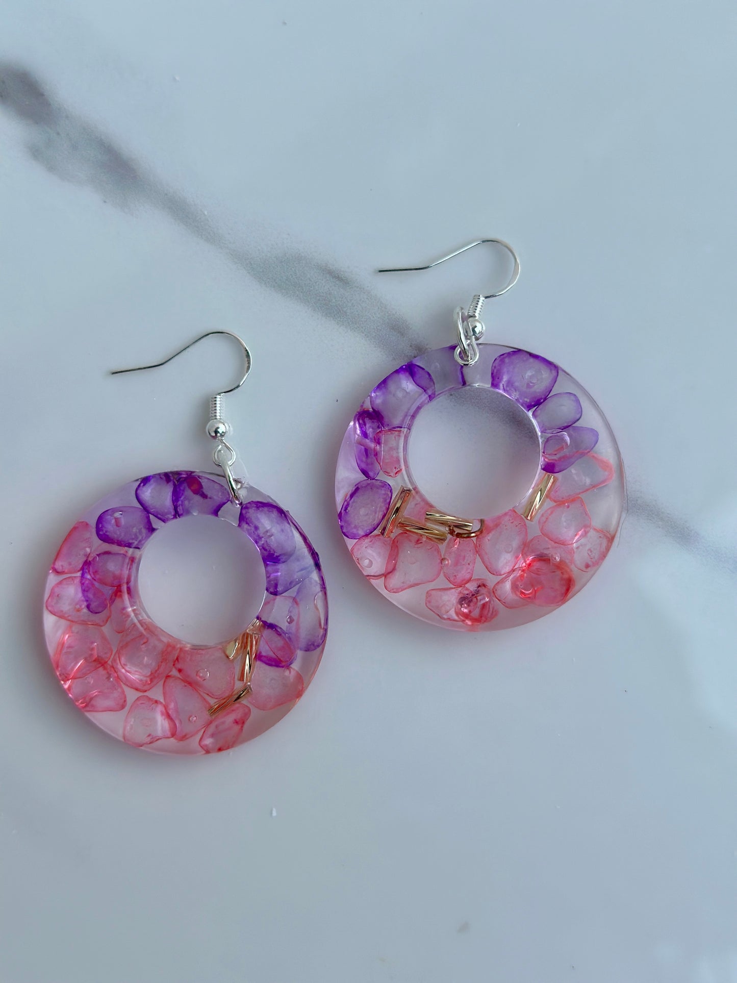 Natural Chip Stone - Dangle Earring