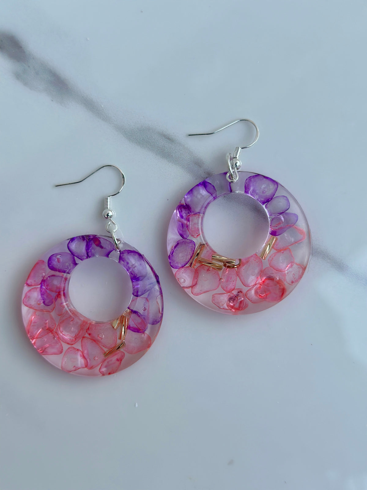 Natural Chip Stone - Dangle Earring