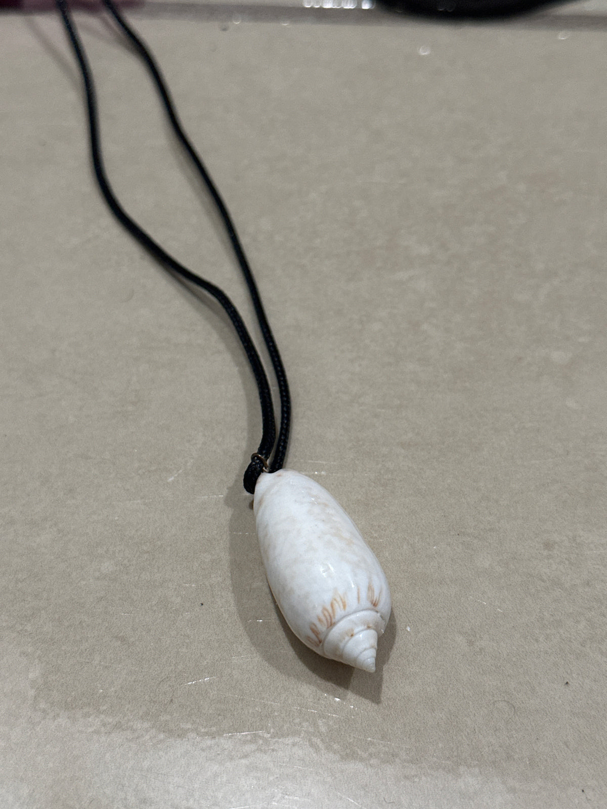 Seashell - Leather Braided Necklace