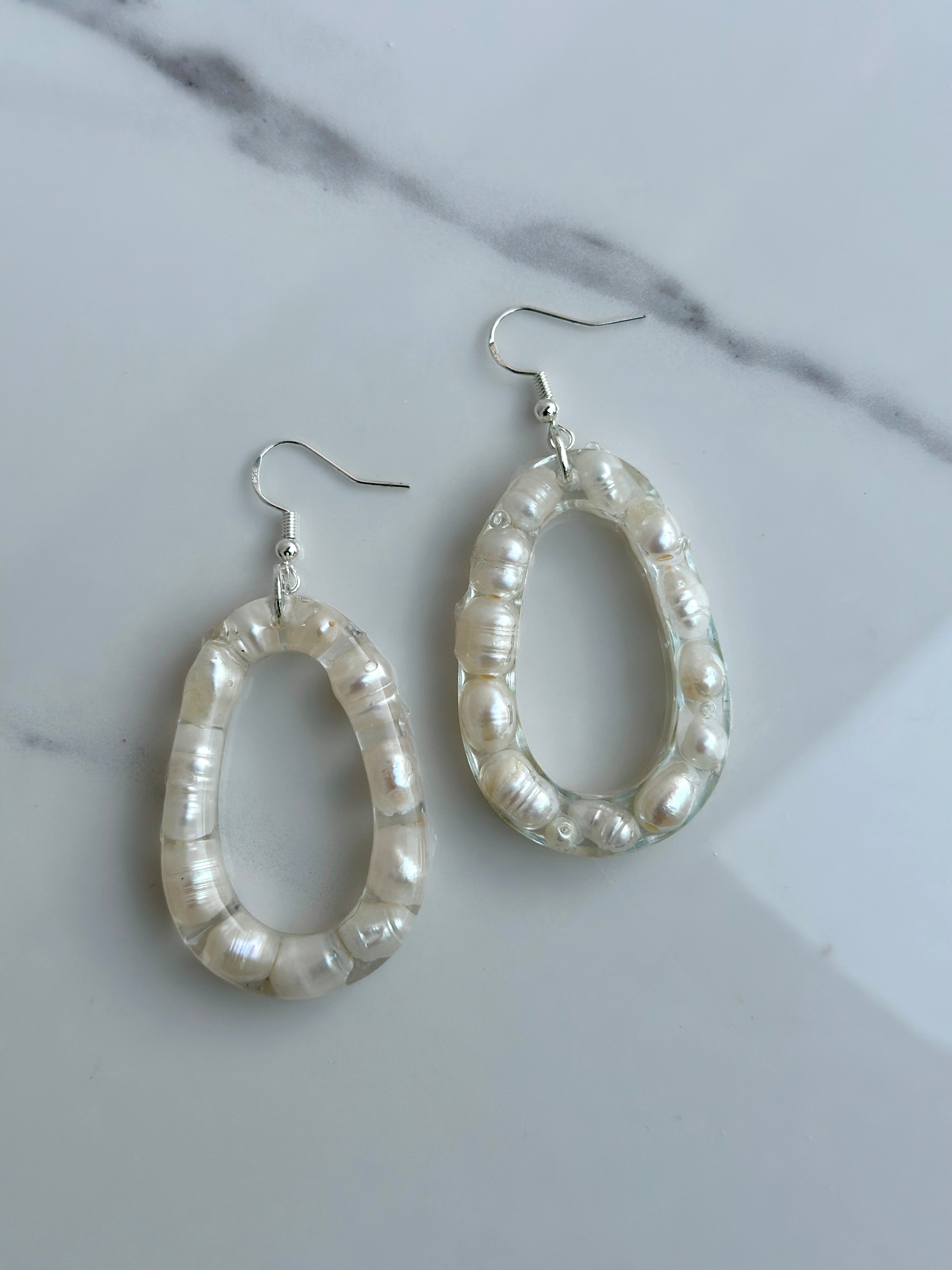 Natural Chip Stone - Dangle Earring