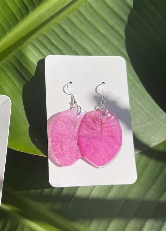 Bougainvillea-Inspired Dangle Earrings
