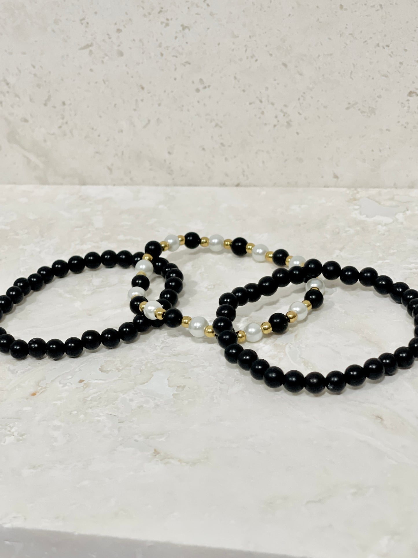 Black Obsidian Stone Bracelets 8mm