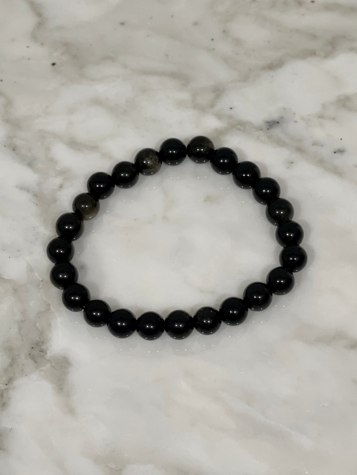 Black Onyx Agate Stone Bracelet 10mm