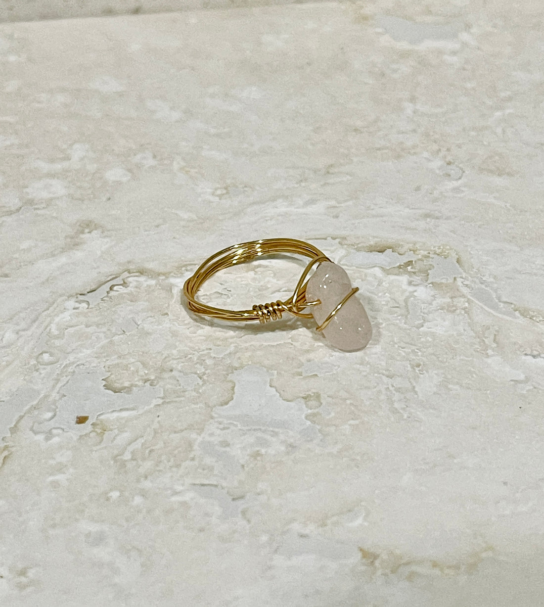 Natural Chip Stone Rings