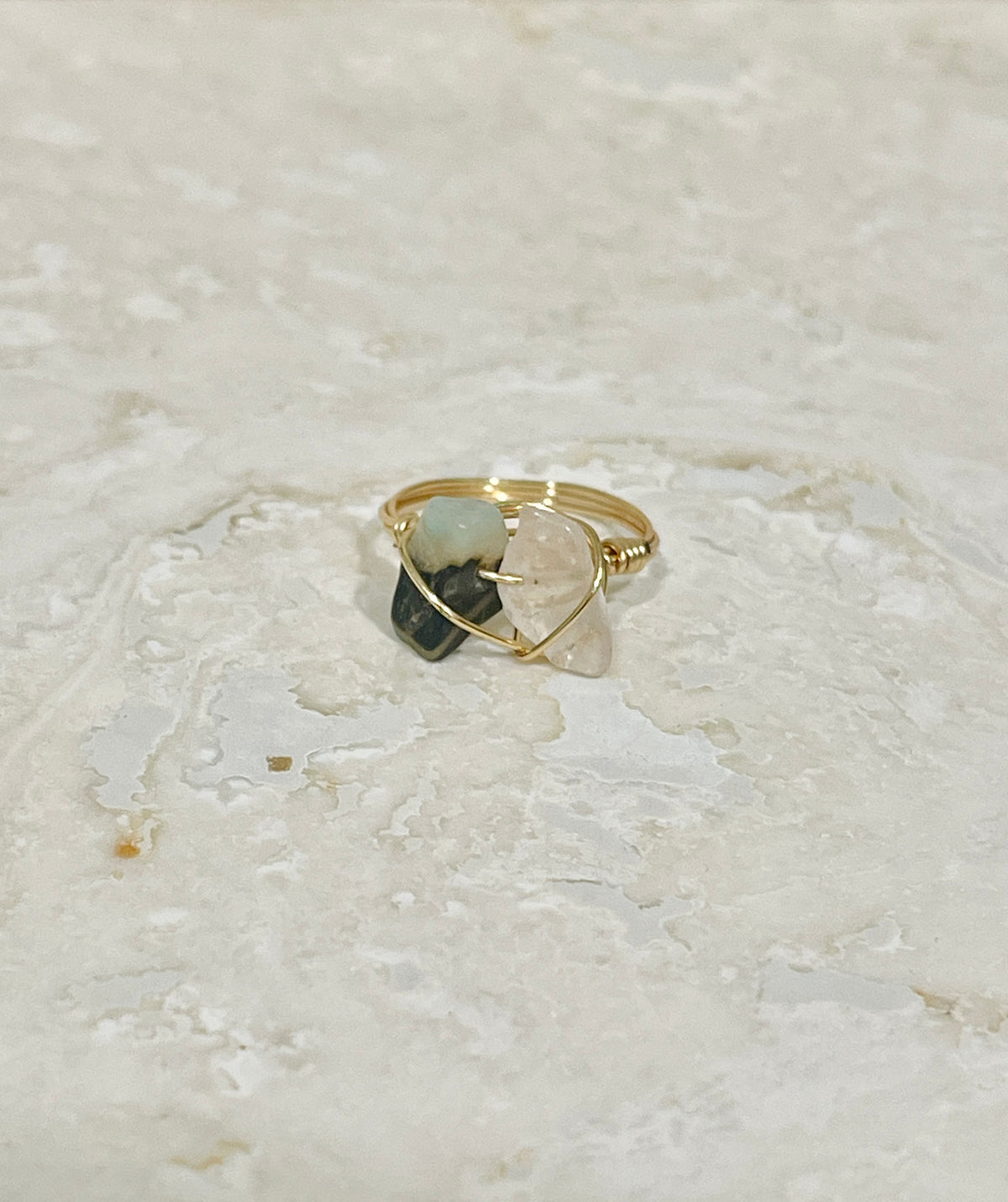 Natural Chip Stone Rings