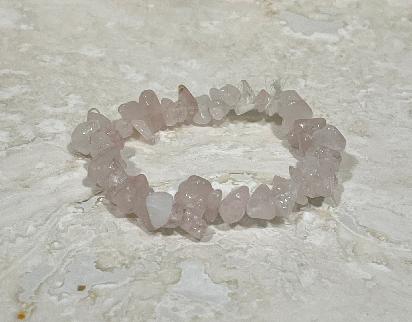 Natural Chip White Stone Bracelet