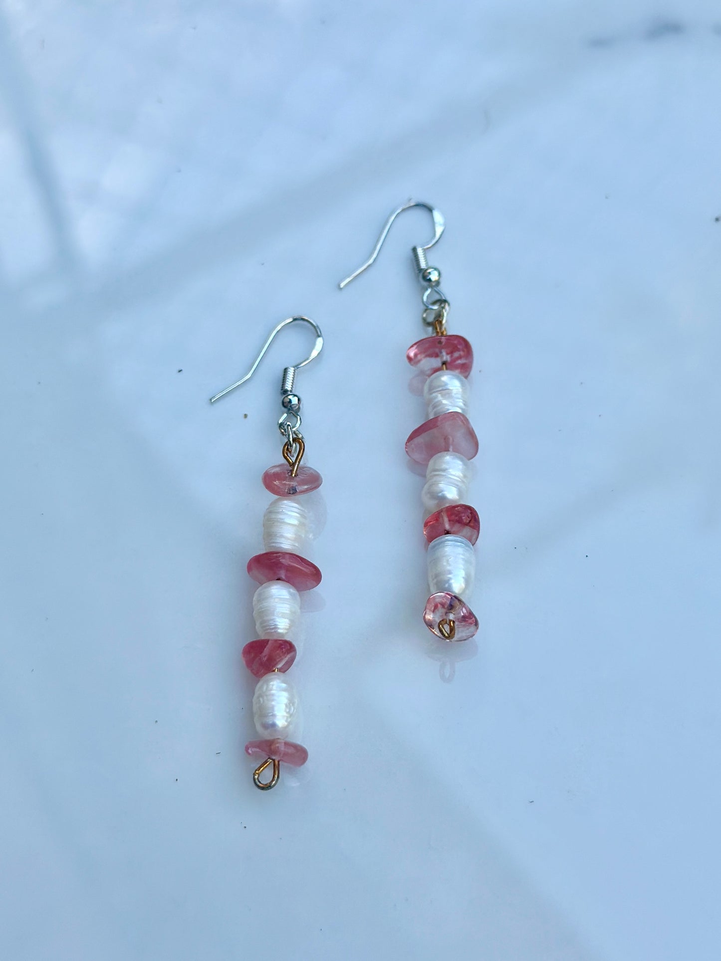 Natural Chip Stone Dangle Earring